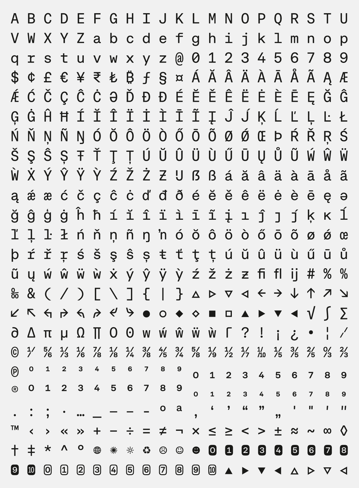 Glyphs of Ritual Mono